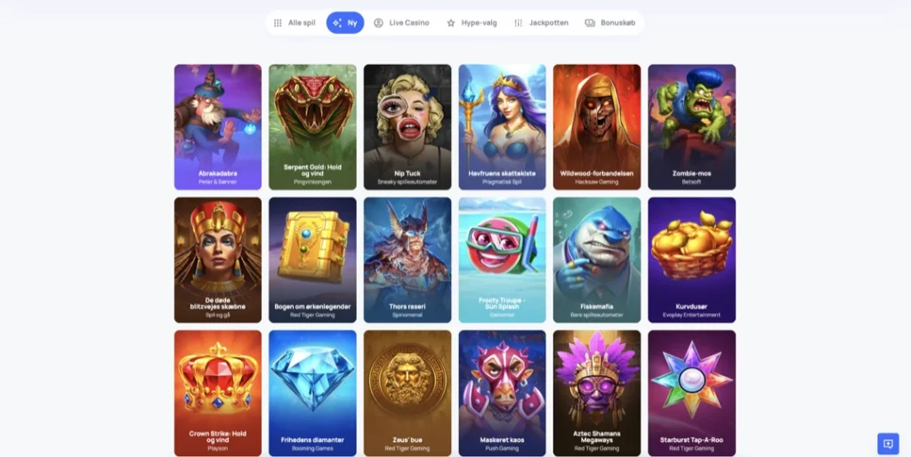 Hype Casino Online Spil